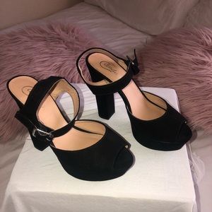 Black high heels